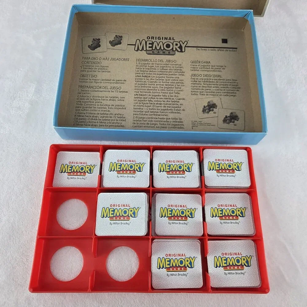 Original Memory Game 2001 Milton Bradley My First Games Edition 35 Pairs